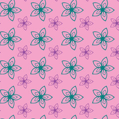 seamless pattern with flowers