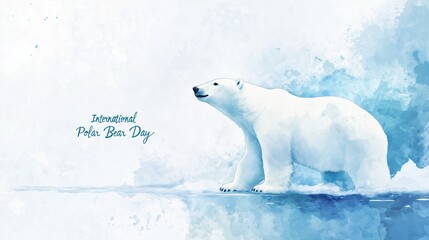 International Polar Bear Day illustration
