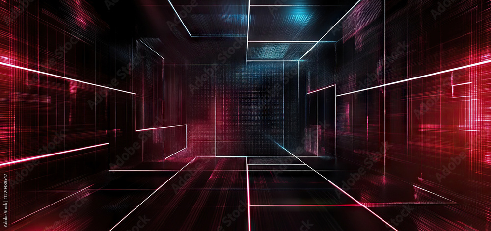 Poster digital background perfect for tech processes, neural networks, artificial intelligence, data transf