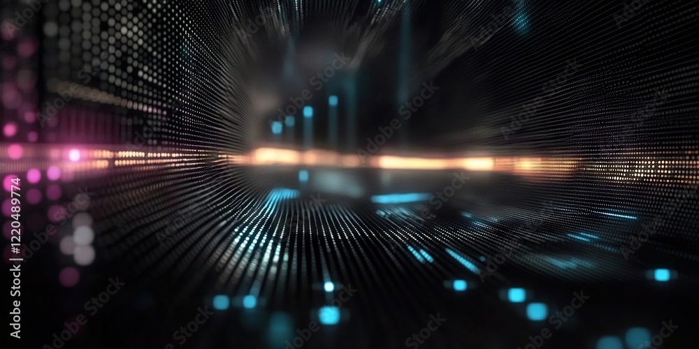 Poster digital background perfect for tech processes, neural networks, artificial intelligence, data transf