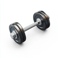 Naklejka premium 3D icon cartoon dumbbells with shadow effect isolated on a white background -