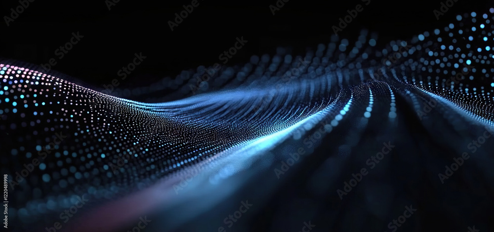 Poster digital background perfect for tech processes, neural networks, artificial intelligence, data transf