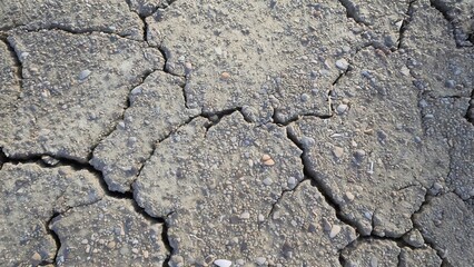 Fototapeta premium コンクリートのひび割れのイメージ 背景素材 テクスチャ AI生成素材