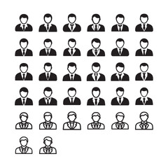 Business people Professional Avatar Icons Set