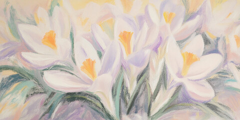 Beautiful pastel flowers in a soft, colorful arrangement