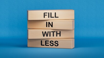 Fill in the gaps symbol. Concept words fill in the gaps on wooden blocks.Business and fill in the gaps concept.3D rendering on blue background.