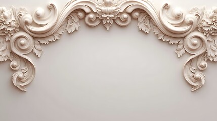 Elegant Ornate Floral Design Wall Decor