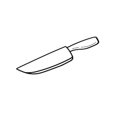Fototapeta premium Kitchen set - knife icon