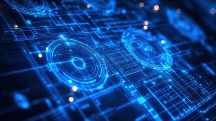 Obraz premium Futuristic Abstract Technology Background Design