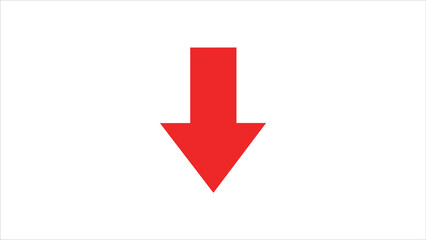 abstract directional arrow icon or swipe down arrow signal. Green Download Arrow Down Flat Icon On white Background. download icon sign. down arrows icon.