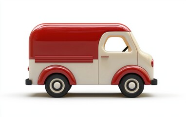 3D icon delivery isolated on a white background