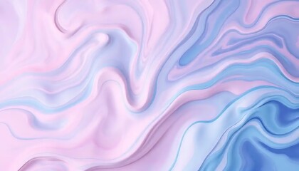 Obraz premium Abstract Pastel Swirls of Pink and Blue Hues