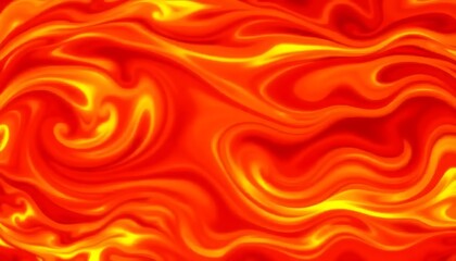 Abstract Swirling Orange and Yellow Hues