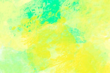 Colorful abstract art with vibrant hues of yellow, green, and blue evoking a sense of creativity and energy