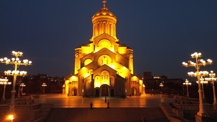 Obraz premium the biggest orthodox cathedral in the world, Tblisi, Georgia.