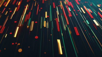 Abstract dark blue background with Colorful charts and graphs with statistics to innovative analyze business potential and forecast future development of companies growth.