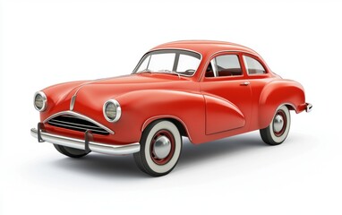 Naklejka premium 3D icon car isolated on a white background