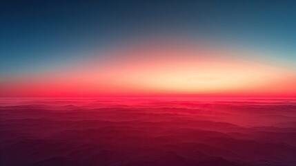 Fototapeta premium Stunning Sunset Landscape Red Mountains Aerial View