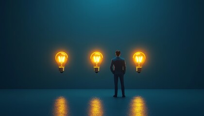 Fototapeta premium Innovation and idea selection