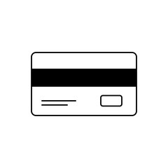 Credit card Icon. Credit card Symbol. Simple flat icon illustration of Credit card. Credit card payment icon vector.
