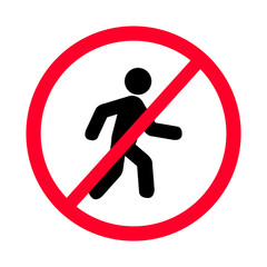 No Man Entry Sign Stock Vector. No Man Entry Sign Illustration On Stock Vector 