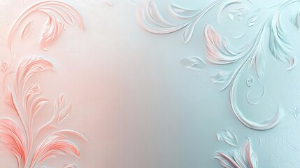 Abstract Pastel Floral Design Background Image