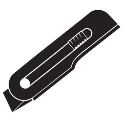 Black Knife Silhouette Vector Clean Design Isolated on Transparent background