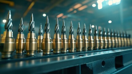 Precision Machining Tools in Industrial Setting