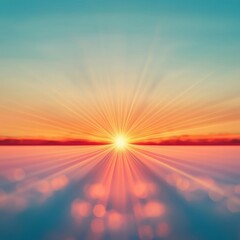 A symbolic sunrise with rays of light labeled equity and unity.