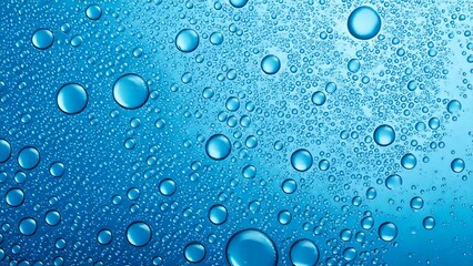 透明な炭酸風の背景素材テクスチャ 水色 16:9 動画 サイズ対応 チラシ パンフレット WEB広告バナー AI生成素材