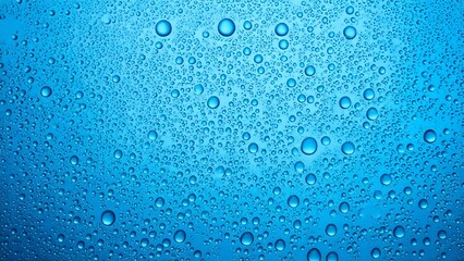 透明な炭酸風の背景素材テクスチャ 水色 16:9 動画 サイズ対応 チラシ パンフレット WEB広告バナー AI生成素材