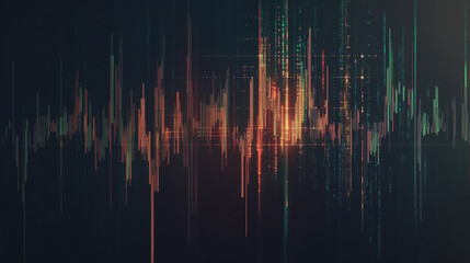 Abstract dark blue background with Colorful charts and graphs with statistics to innovative analyze business potential and forecast future development of companies growth.