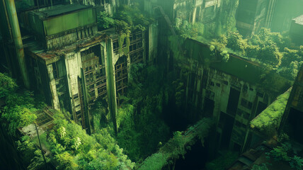 Overgrown Urban Ruins Reclaimed by Nature