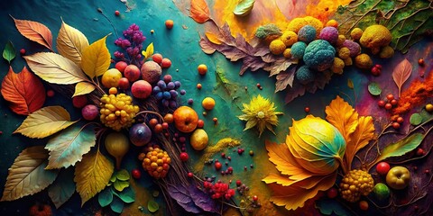 Abstract Texture Background:  Organic Hues & Deep Relief for Creative Designs