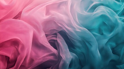 Obraz premium Abstract Pink and Teal Fabric Texture Background
