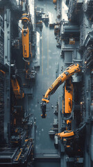  An AI-driven factory with fully automated production lines. 