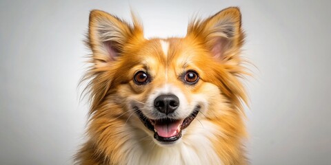 Naklejka premium Adorable Studio Portrait of a Cute Dog, Isolated Background - Pet Photography