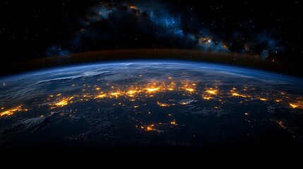 Obraz premium A close up of the Earth from space the planet Earth