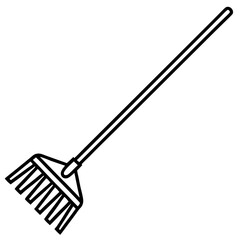 Vintage Rake Line Art for Print or Digital