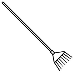 Vintage Rake Line Art for Print or Digital