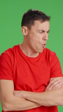 Rude and uneducated man flirting with women on the street