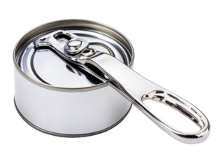 Isolated Metal Can with Opener