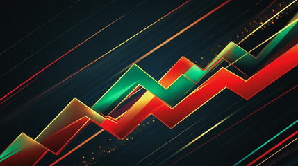 Fototapeta premium Abstract dark blue background with Colorful charts and graphs with statistics to innovative analyze business potential and forecast future development of companies growth.