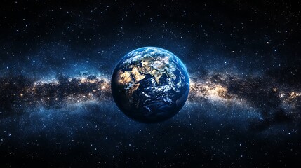 Obraz premium A close up of the Earth from space the planet Earth