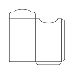 Envelope outline vector design template