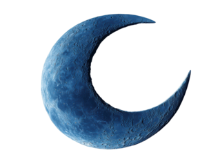 Isolated Crescent Moon