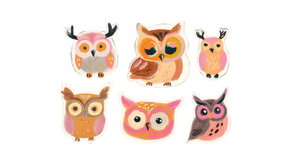 Naklejka premium Owl Drawings