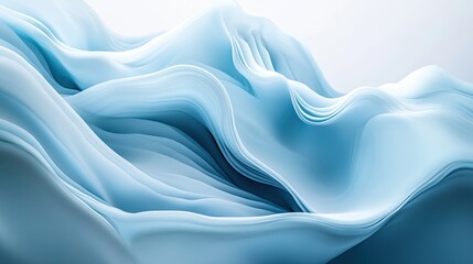 Fototapeta premium Abstract Blue Wave Background Image for Design