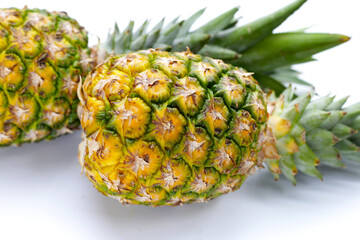 Fresh ripe pineapple, juicy tropical fruit