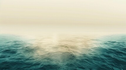 Obraz premium Serene Ocean Waves at Dawn Minimalist Seascape Art Print